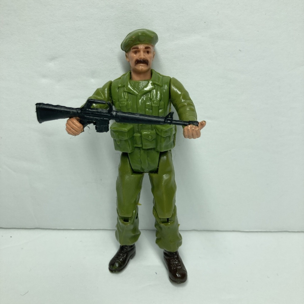 Vintage 1981 Remco DC Comics SGT Rock Action Figure Soldier and Weapon